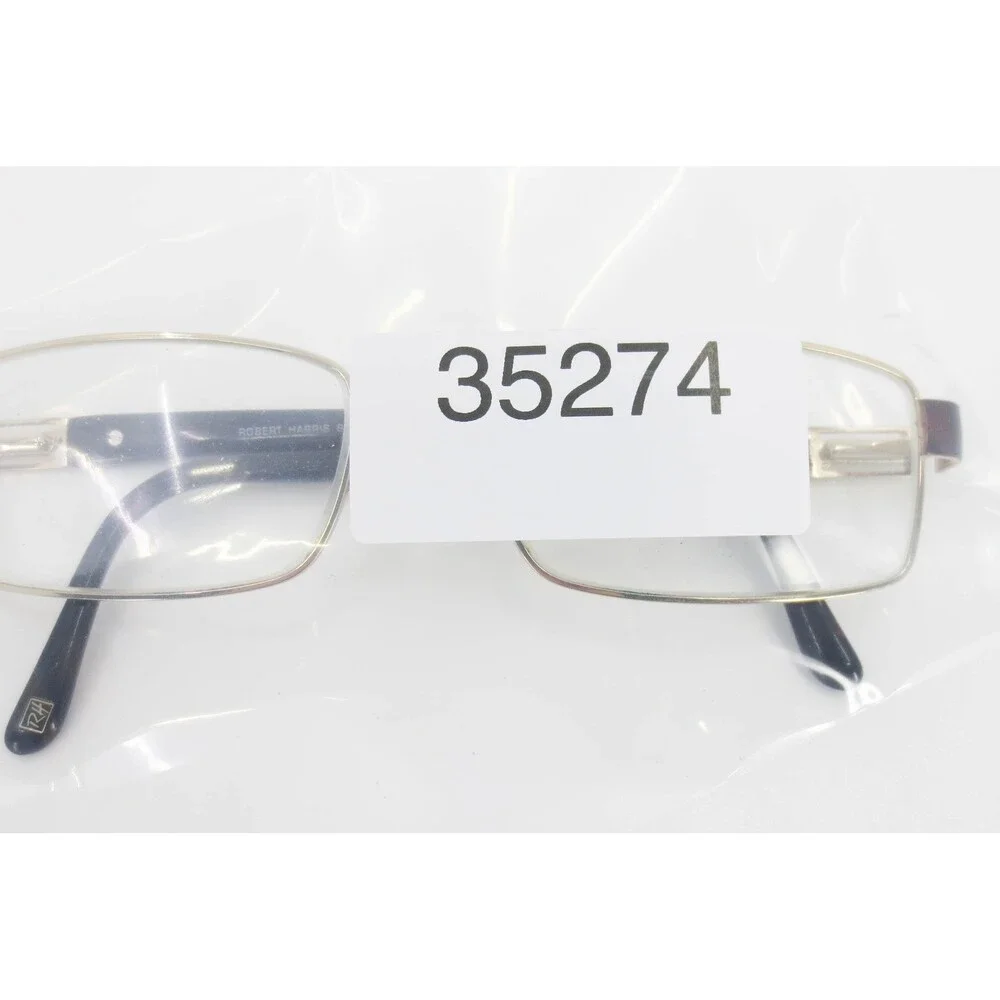 Robert Harris Sanford Gold Tortoise Rectangular Eyeglass Frames 54-18-140 Y GOLD